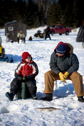 ice fishing winter