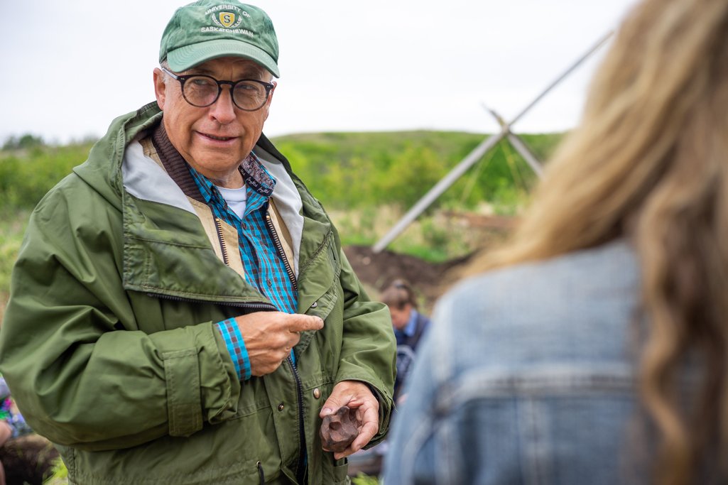 Picture of Dr. Ernie Walker at Wanuskewin Heritage Park