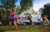 Tobin Lake Water Fight Family Camping